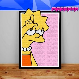Simpsons | Art | Custom Lisa Simpson Loser Poster Punk Rock Grunge